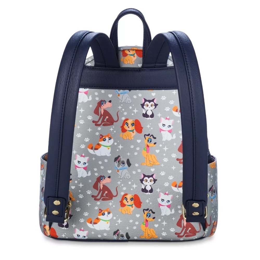 Loungefly Disney Parks Pets Cats & Dogs Mini Backpack Art Style - NEW - Picture 2 of 3